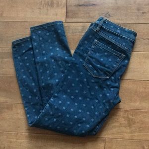 Ann Taylor loft 6 jeans, polka dot NWOT